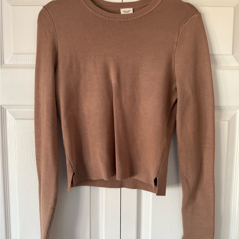 Abercrombie & Fitch Tan Knit Pullover